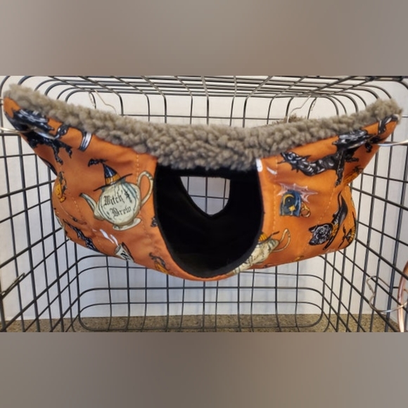 Handmade Small Animal Rat Hammock Cozy Sherpa Fleece Lining Clips Not Included - Picture 1 of 3